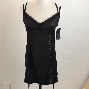 Gold metalic sexy dress